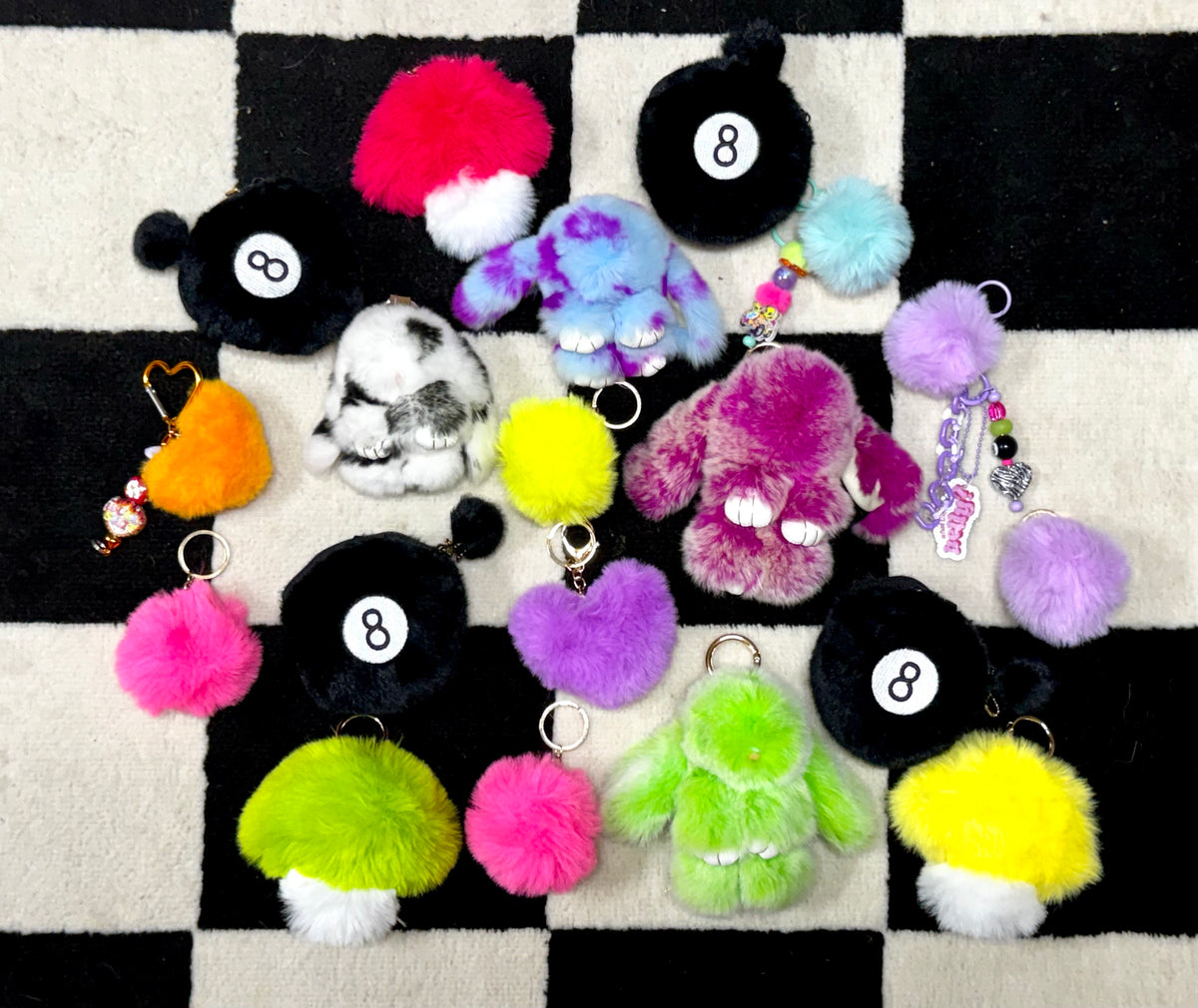 Fluffy Keychains 🎱