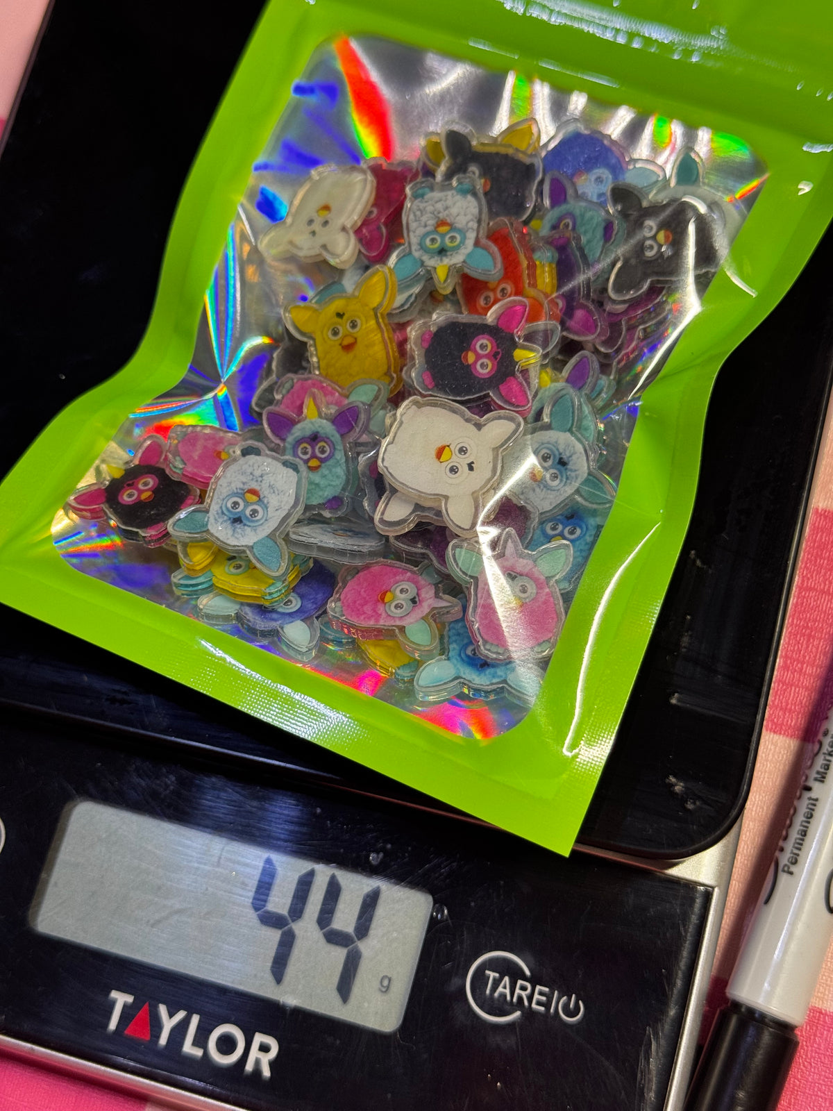 Furby Mini Flat-back Acrylics