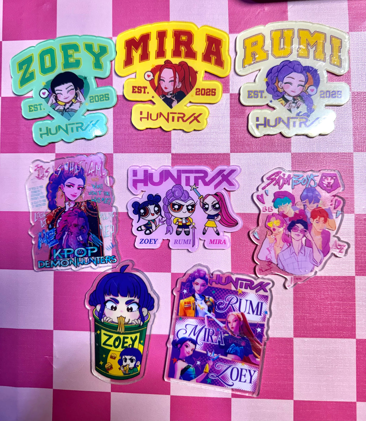Kpop Flat-back Acrylics