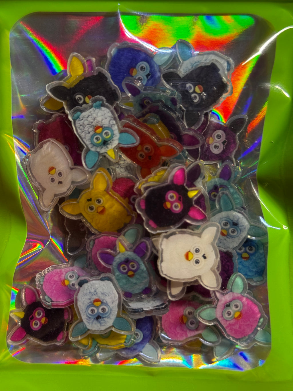 Furby Mini Flat-back Acrylics