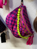 Fuchsia Checkered BumBag