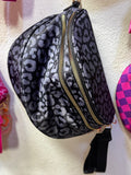 Black+Gray Leopard BumBag